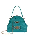 Versace Crystal Medusa '95 Satin Handbag In Multi