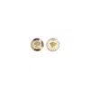 Versace Crystal Medusa Earrings In Gold
