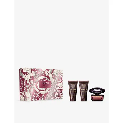 Versace Womens Crystal Noir Eau De Parfum 90ml Set