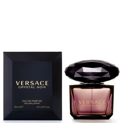 Versace Crystal Noir Eau De Parfum Spray 90ml In White