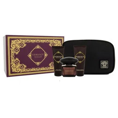 Versace Crystal Noir Eau De Toilette 4pcs Gift Set For Women