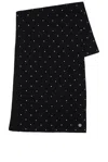 Versace Crystal Scarf In Black