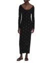 Versace Crystal-embellished Knit Wool Midi Dress In Black