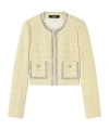 Versace Crystal Tweed Cardigan Jacket