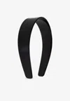 Versace Crystal  Milano Headband In Black