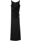 Versace Sleeveless Dress In Black  