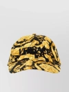 VERSACE CURVED VISOR COTTON CAP WITH BAROCCO EMBROIDERY