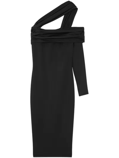 Versace Cut-out Detail Dress In Black
