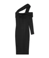 Versace One-shoulder Midi Dress In Black