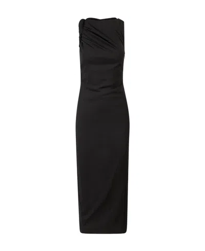 Versace Cut-out Detail Dress In Black