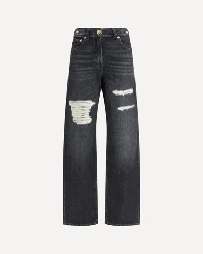 Versace Cut-out Detail Jeans