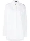 Versace Cut-out Detail Long-sleeve Shirt In White