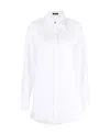 Versace Cut-out Detail Long-sleeve Shirt In White