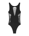 Versace Black Stretch Nylon Swimsuit In Black