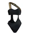 Versace Costume Intero Con Bordo Greca In Black