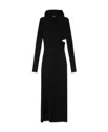 Versace Cutout Hooded Stretch-jersey Maxi Dress In Black