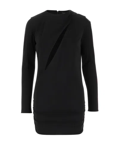 VERSACE VERSACE CUT-OUT LONG SLEEVED MINI DRESS