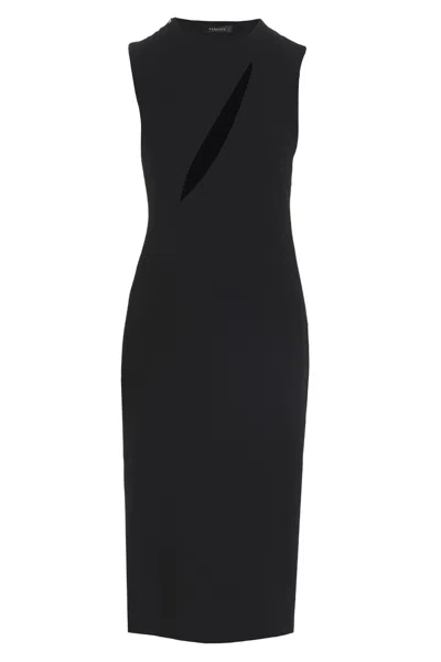 VERSACE VERSACE CUT OUT MIDI DRESS