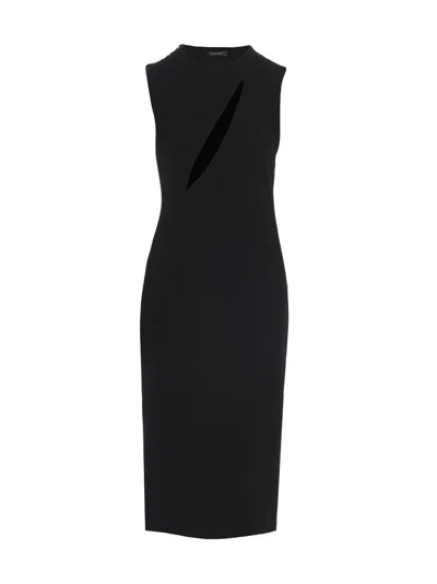 Versace Cut Out Midi Dress Skirts Black