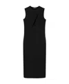 Versace Cut Out Midi Dress Skirts Black In Black