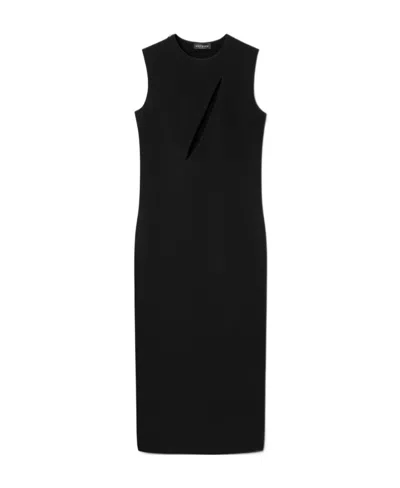 VERSACE VERSACE CUT-OUT SLEEVELESS MIDI DRESS