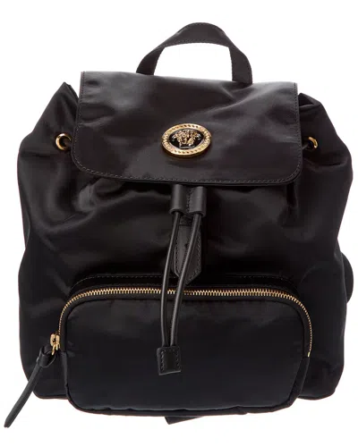 Versace Dahlia Medium Nylon & Leather Backpack