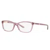 Versace Daily Heritage Ve 3186 5279 54mm Womens Butterfly Eyeglasses 54mm In Purple