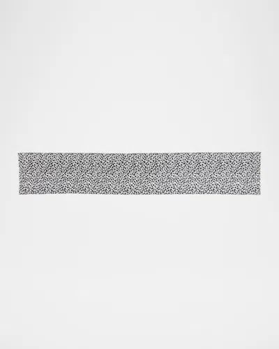 Versace Dalmatian Jacquard Wool & Mohair Scarf In 1b000 Black