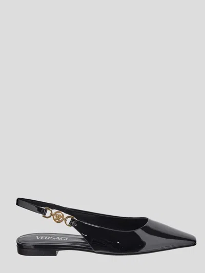Versace Slippers In Black