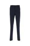 Versace Dark Blue Wool Pant In Dark Blue