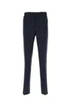 Versace Dark Blue Wool Pant In Inkblue