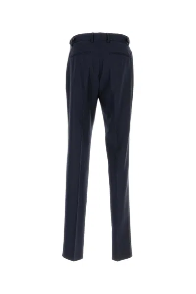 VERSACE DARK BLUE WOOL PANT