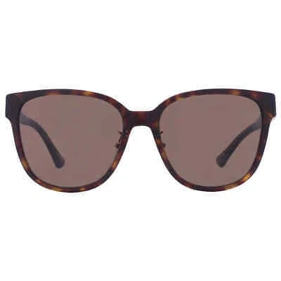 Pre-owned Versace Dark Brown Square Ladies Sunglasses Ve4460d 108/73 57 Ve4460d 108/73 57