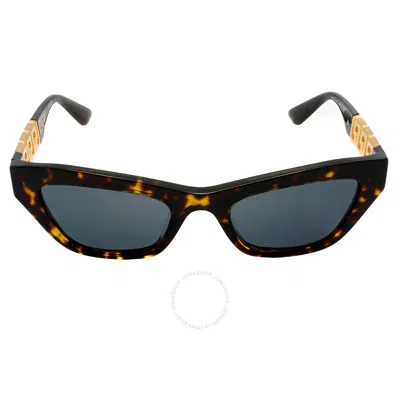 Versace Dark Gray Cat Eye Ladies Sunglasses Ve4419 108/87 52