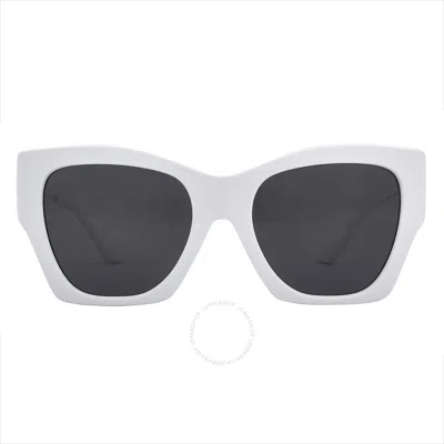 Versace Dark Gray Irregular Ladies Sunglasses Ve4452 314/87 55 In Dark / Gray