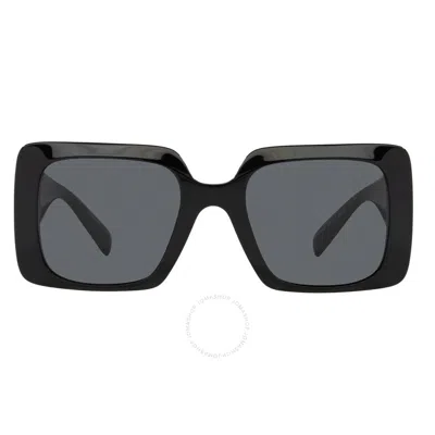 VERSACE VERSACE DARK GRAY RECTANGULAR LADIES SUNGLASSES VE4405 GB1/87 54