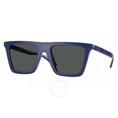 Versace Dark Grey Browline Men's Sunglasses Ve4468u 545087 53