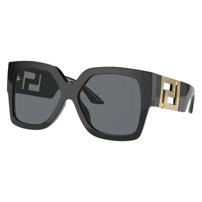 VERSACE VERSACE DARK GREY BUTTERFLY LADIES SUNGLASSES VE4402 GB1/87 59