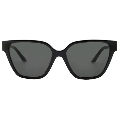 Versace Geometric Frame Sunglasses In Black