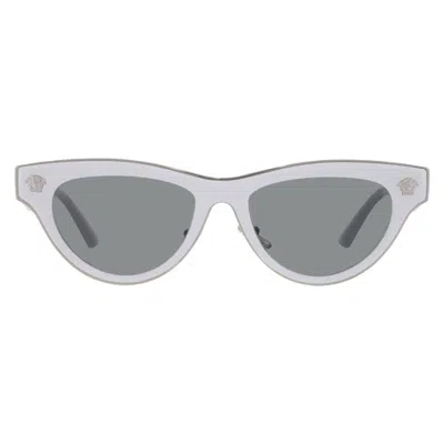 Versace Dark Grey Cat Eye Ladies Sunglasses Ve2273 314/87 52 In Gray
