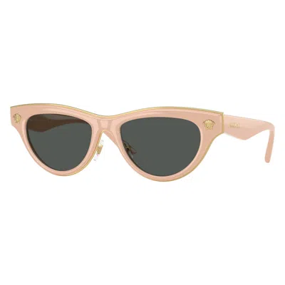 Versace Dark Grey Cat Eye Ladies Sunglasses Ve2273 549487 52 In Pink