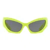 Versace Dark Grey Cat Eye Ladies Sunglasses Ve4450 541887 60 In Green