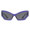 Versace Dark Grey Cat Eye Ladies Sunglasses Ve4450 541987 60 In Blue