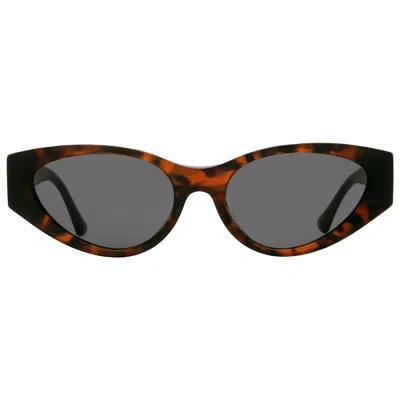 Versace Dark Grey Cat Eye Ladies Sunglasses Ve4454 542987 55 In Green