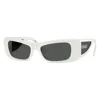 Versace Full Frame Sunglasses In White