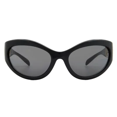 Versace Dark Grey Cat Eye Ladies Sunglasses Ve4485 Gb1/87 59