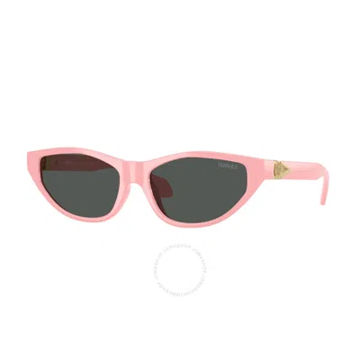 Versace Dark Grey Cat Eye Ladies Sunglasses Ve4491u 545287 55