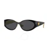 Versace Dark Grey Oval Men's Sunglasses Ve2263 143387 56