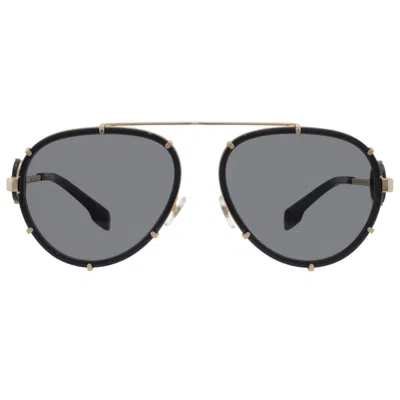 Versace Dark Grey Pilot Ladies Sunglasses Ve2232 143887 61 In Black