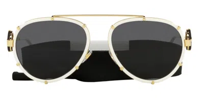 Versace Dark Grey Pilot Ladies Sunglasses Ve2232 14718761